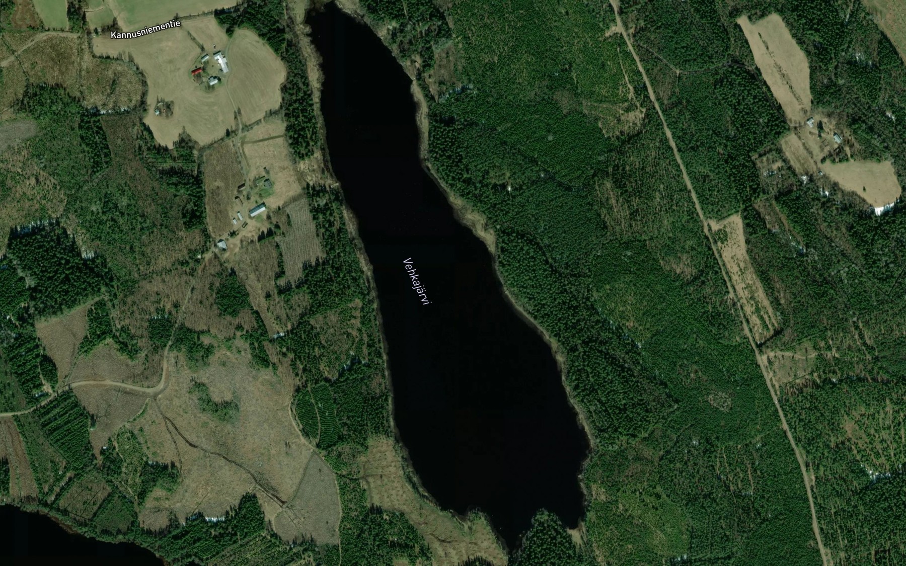 Satellite map of the Vehkajarvi