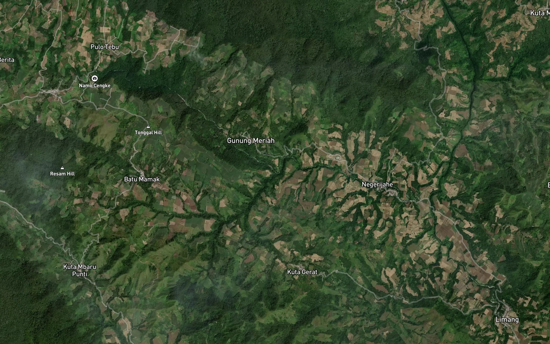 Satellite map of the Lao Langkat
