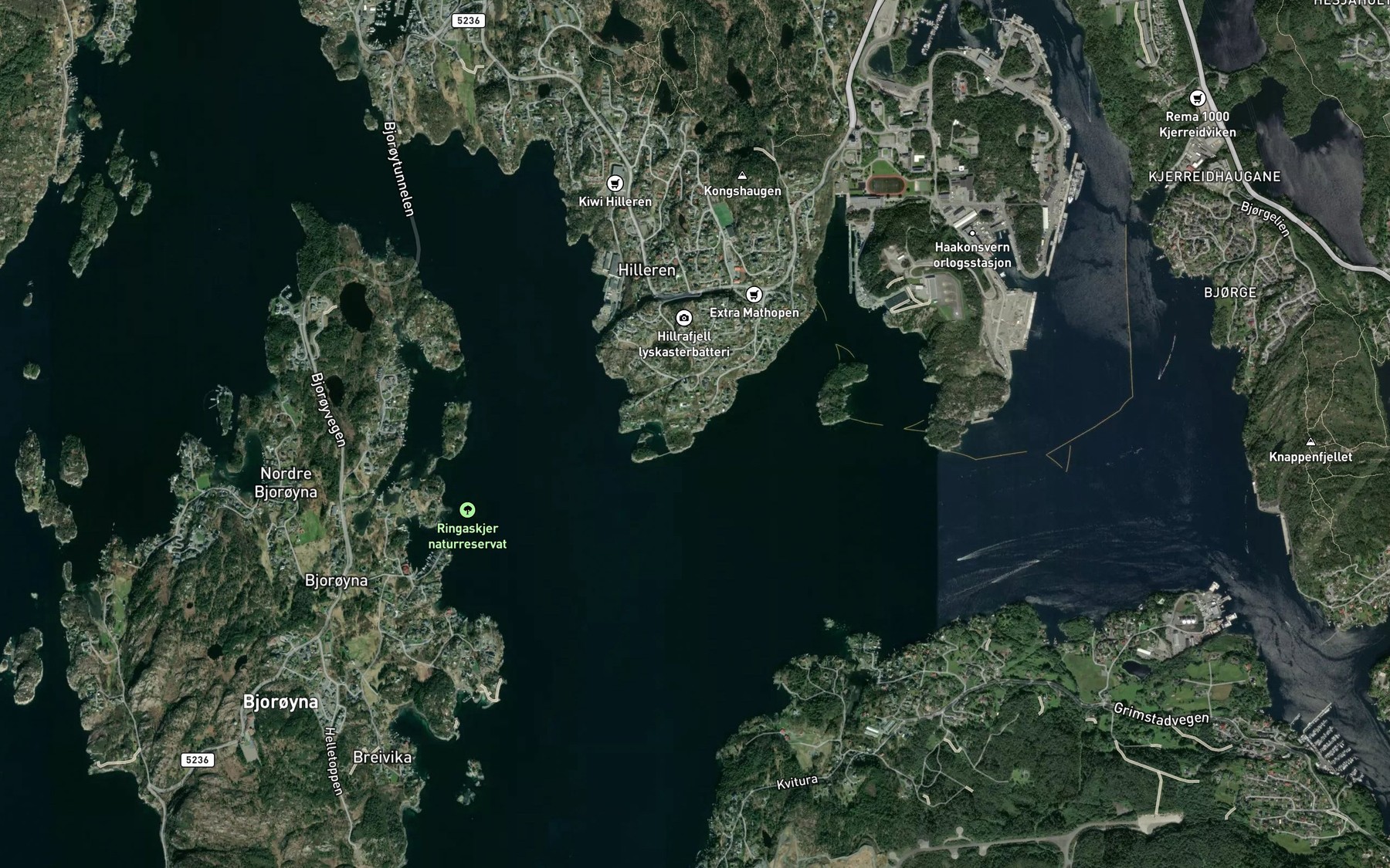 Satellite map of the Hundavika
