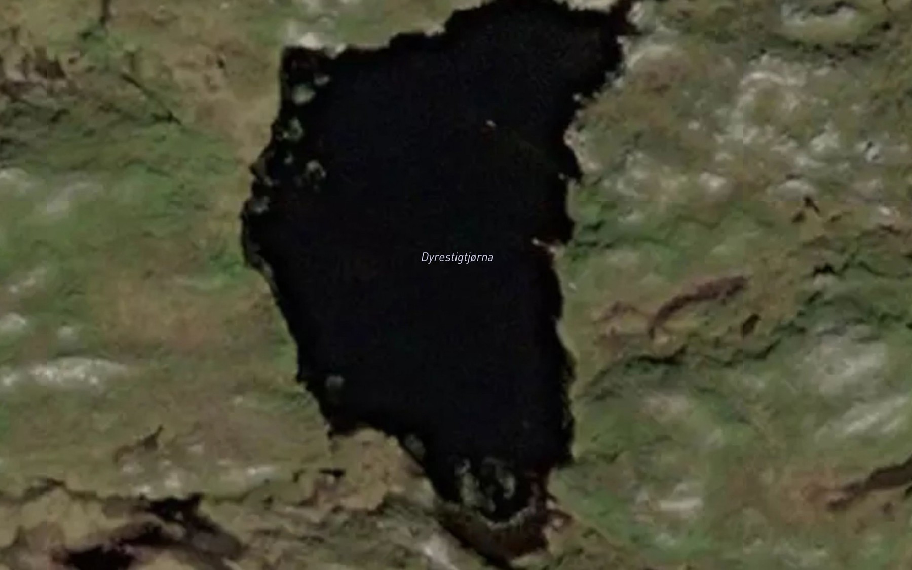 Satellite map of the Dyrestitjorna