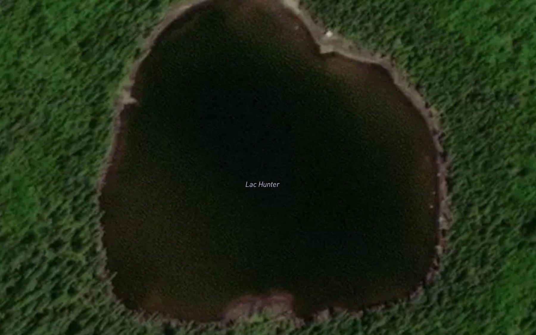 Satellite map of the Lac Hunter