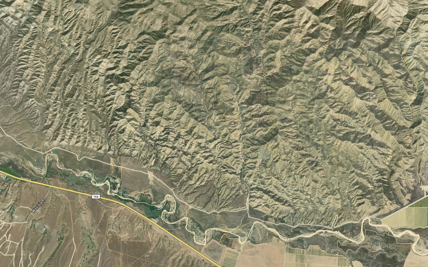 Satellite map of the Priest Spring
