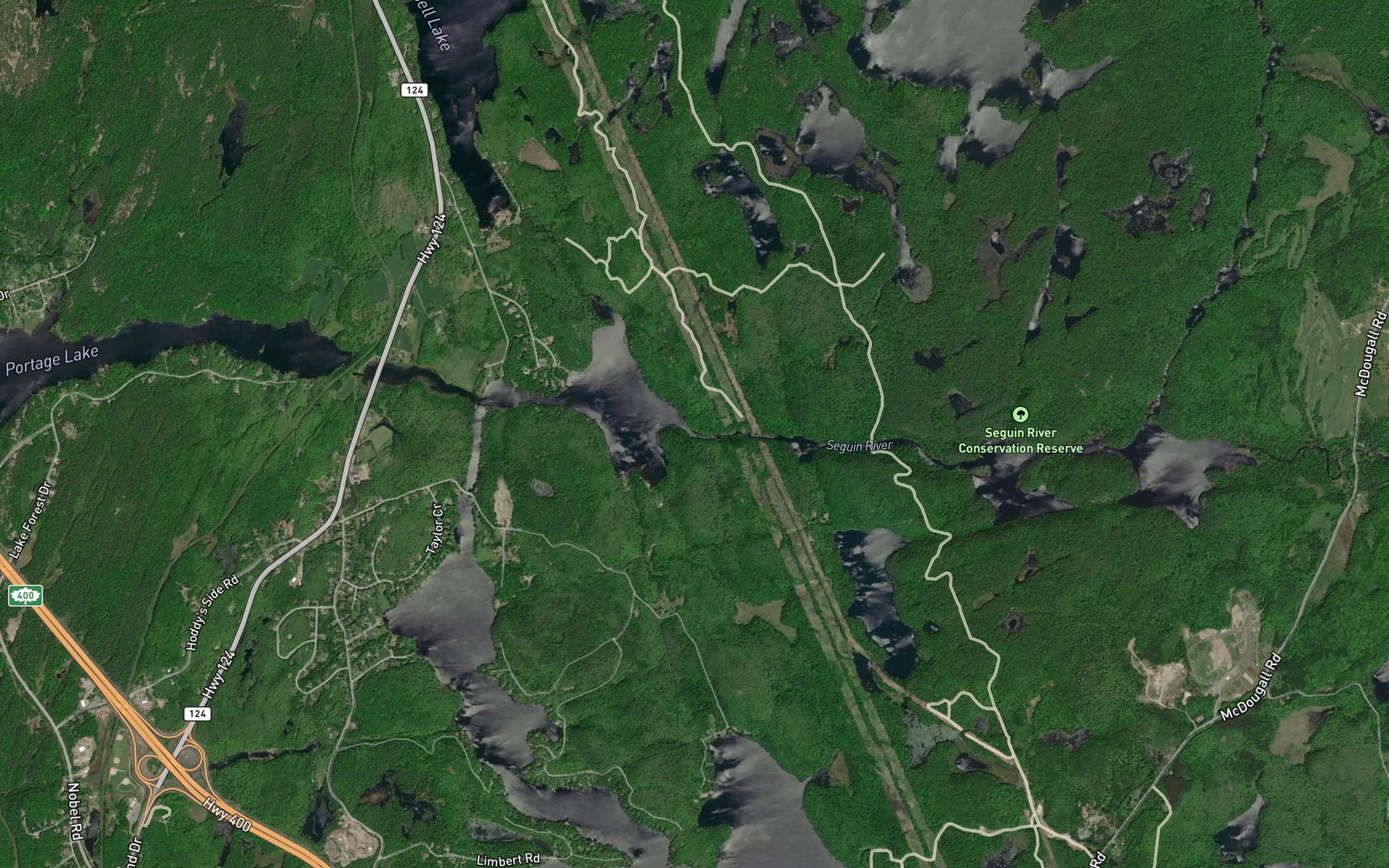 Satellite map of the Mountain Basin