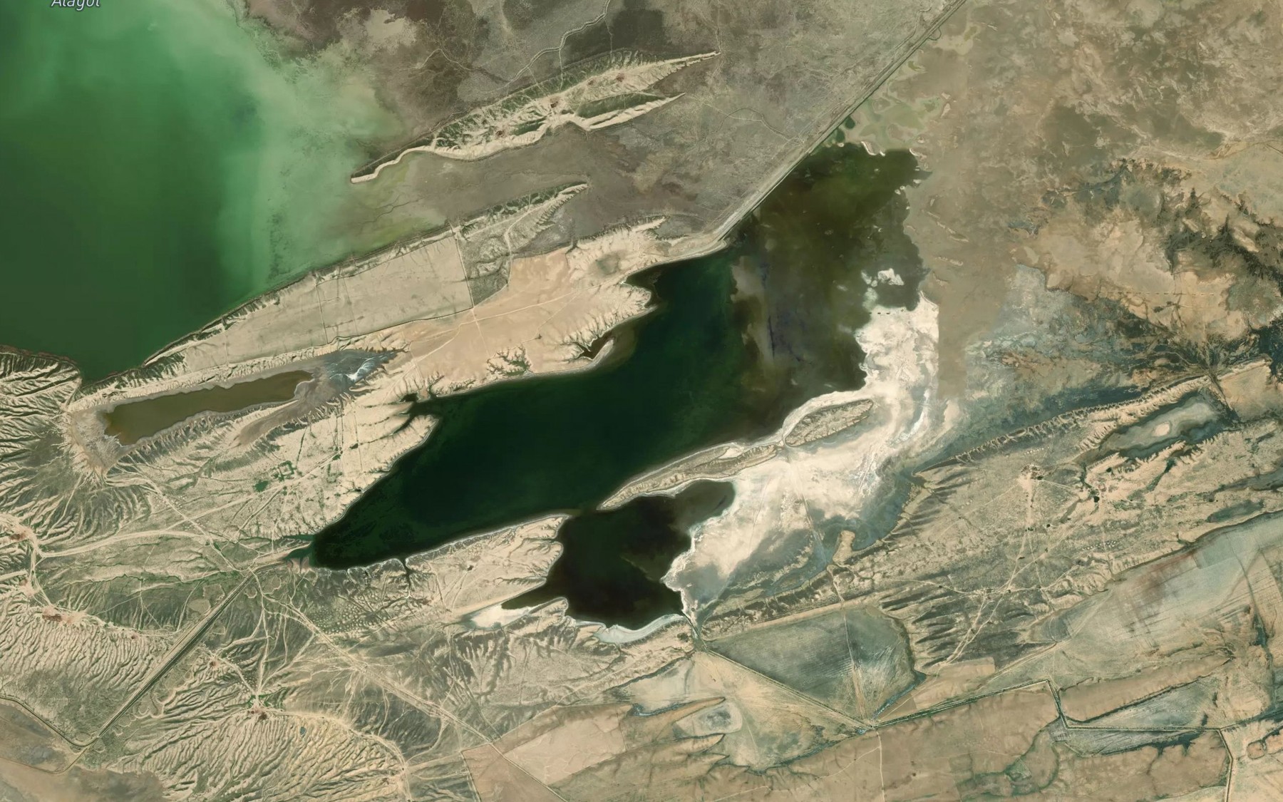 Satellite map of the Talab-e Shur