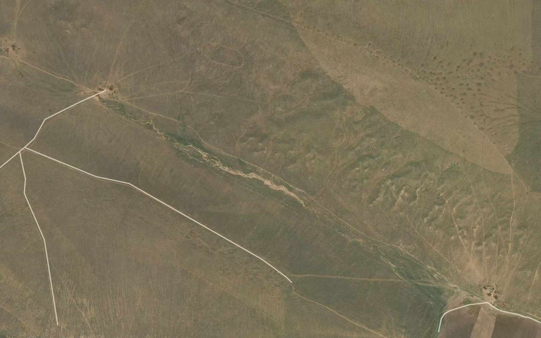 Satellite map of the Balka Gashun-Kol'