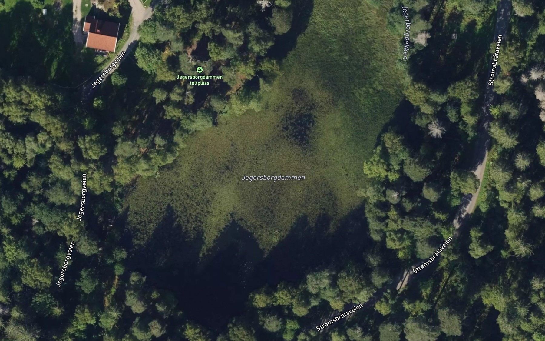 Satellite map of the Jegersborgdammen