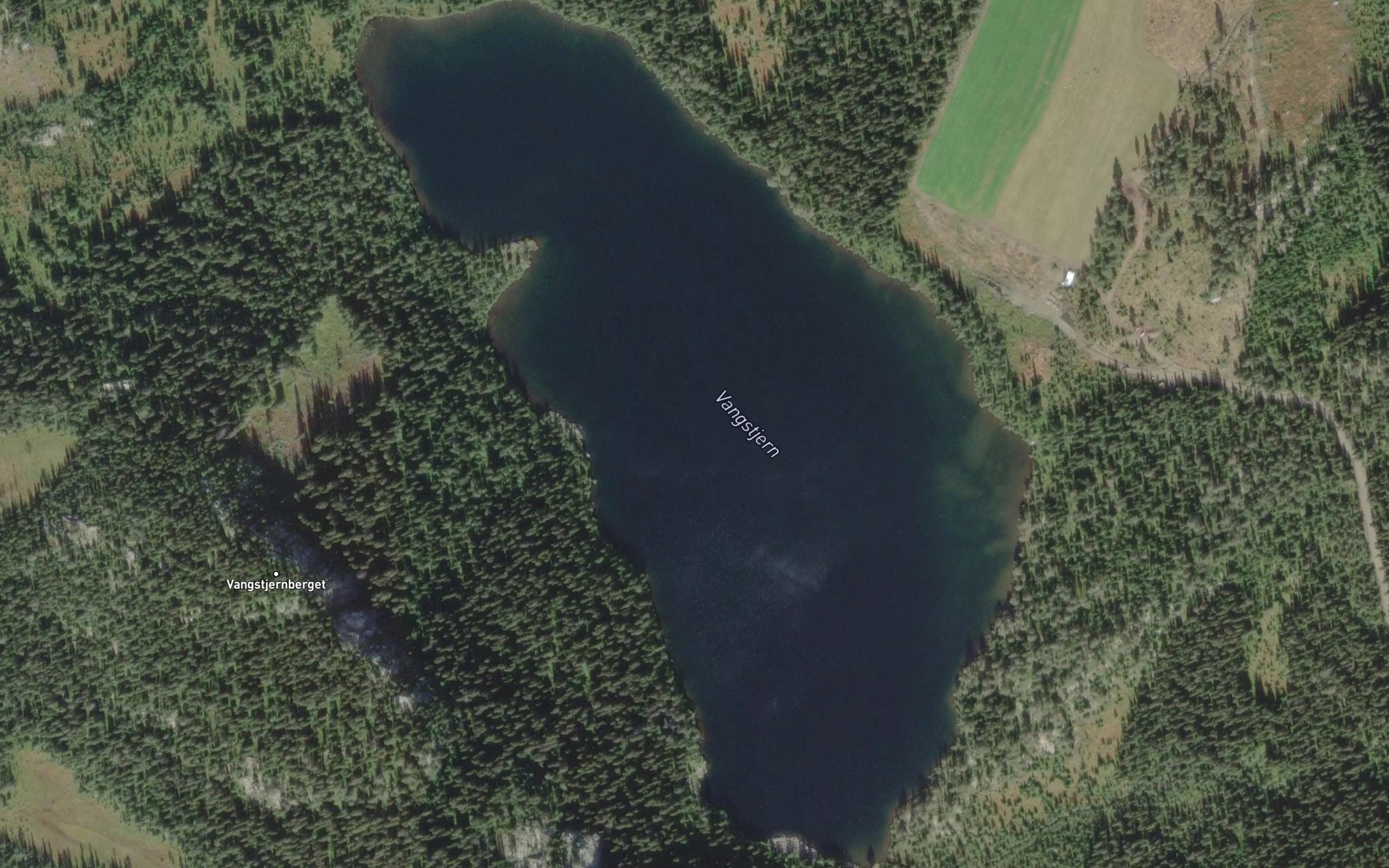 Satellite map of the Vangstjednet