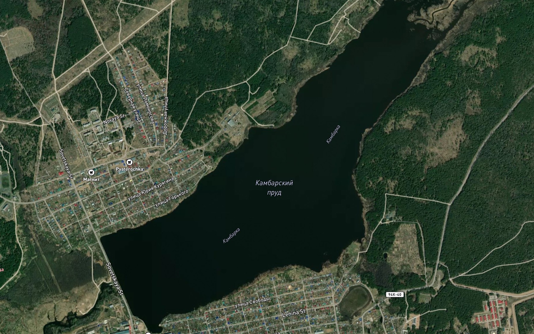 Satellite map of the Prud Kambarskiy