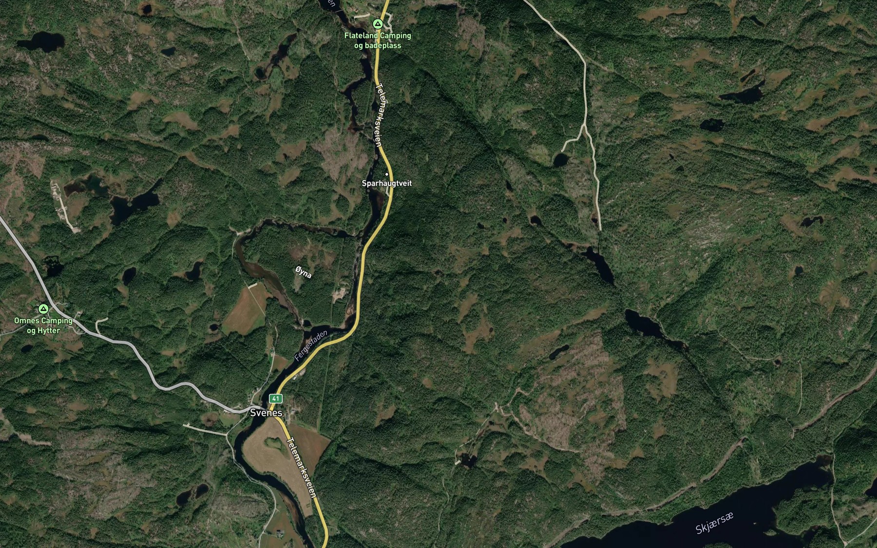 Satellite map of the Sagtjonn