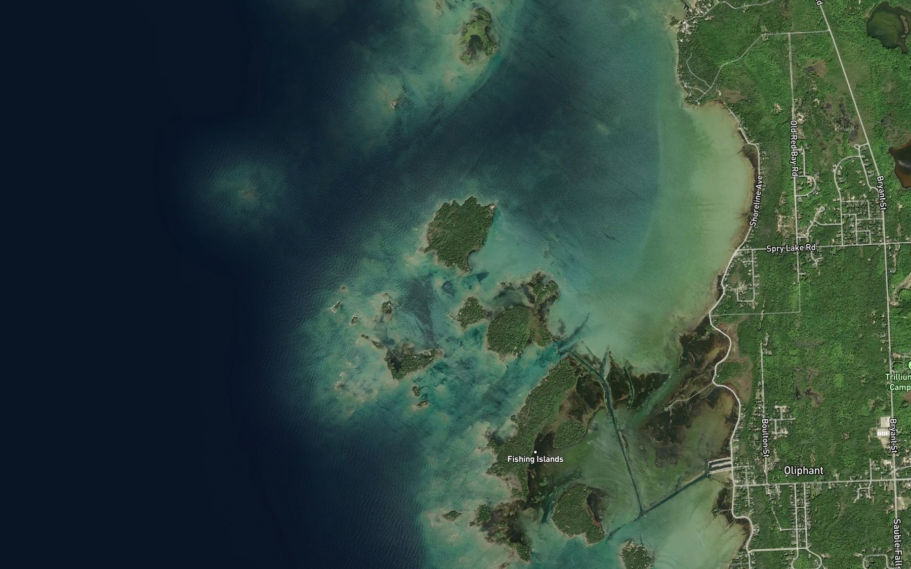 Satellite map of the Main Station Channel