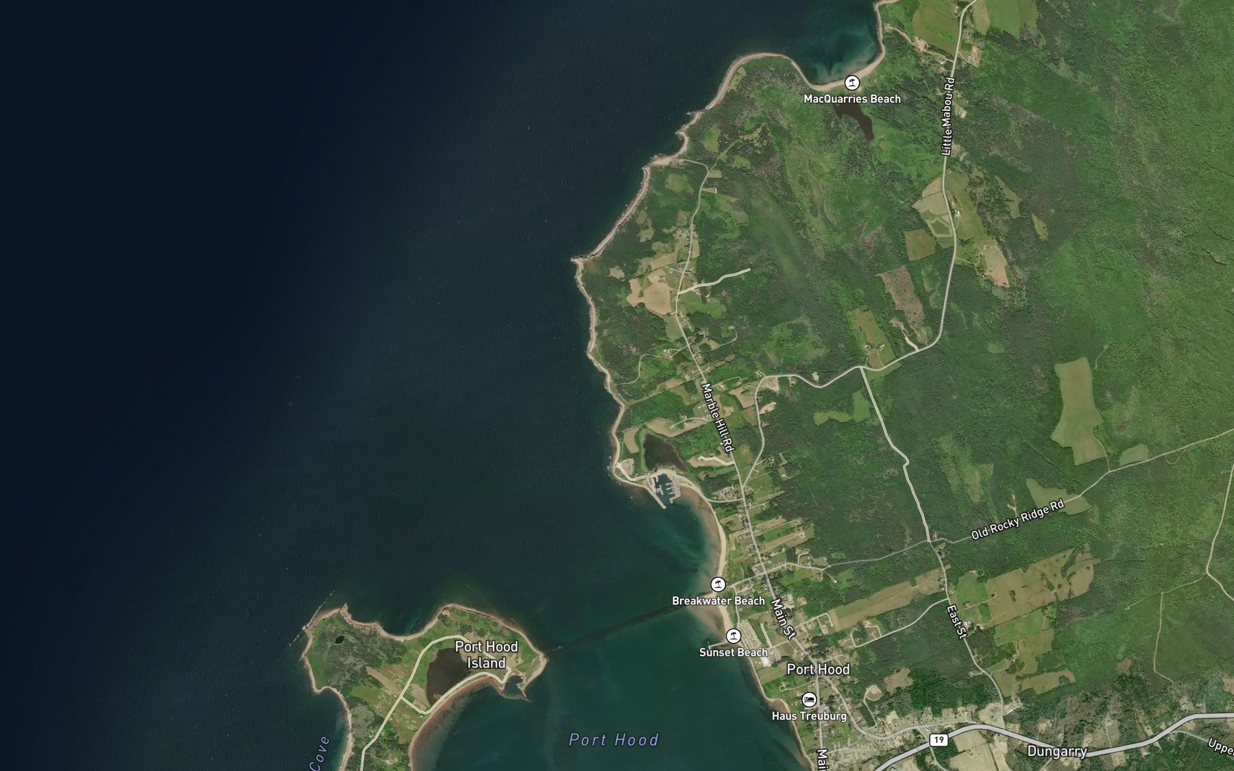 Satellite map of the Murphys Pond