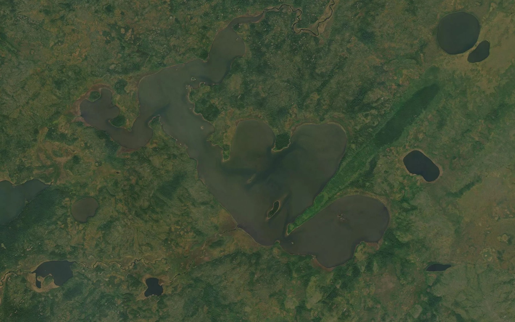 Satellite map of the Woronchuk Lake
