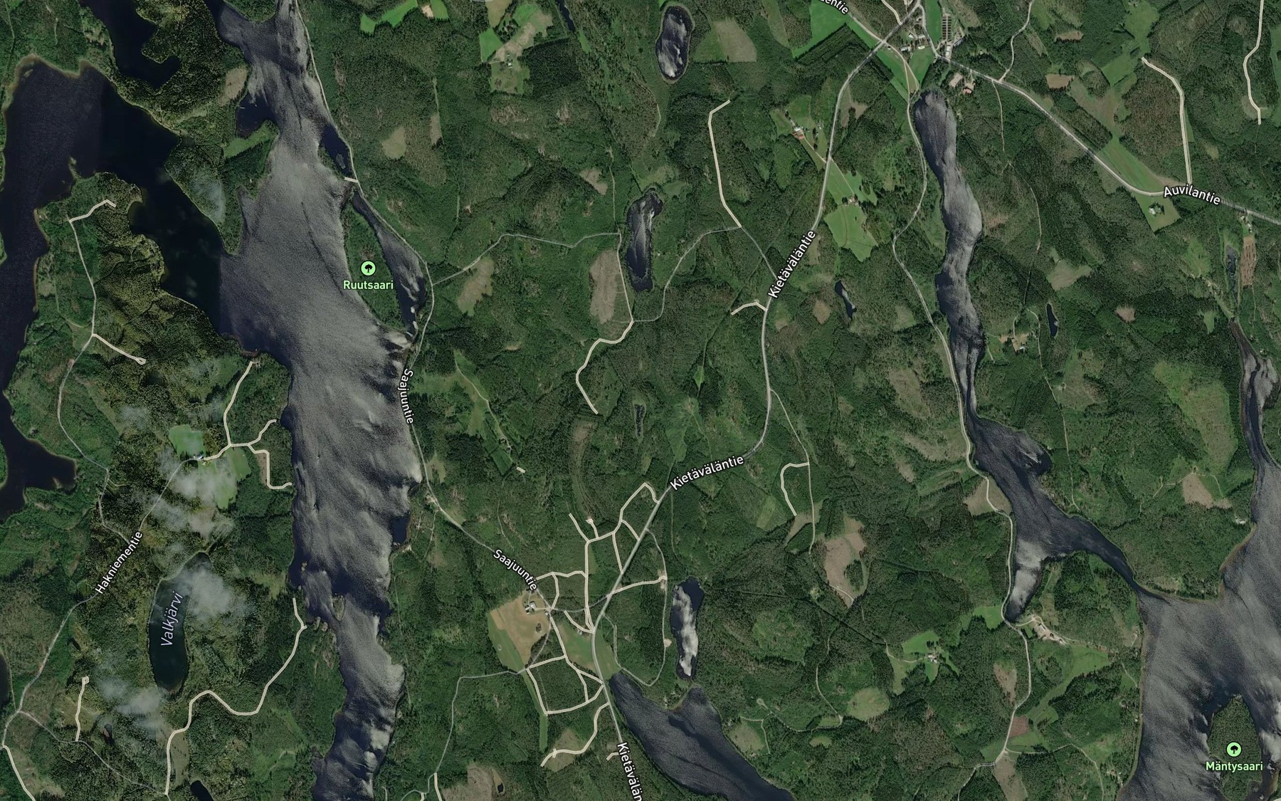 Satellite map of the Kartuskanoja