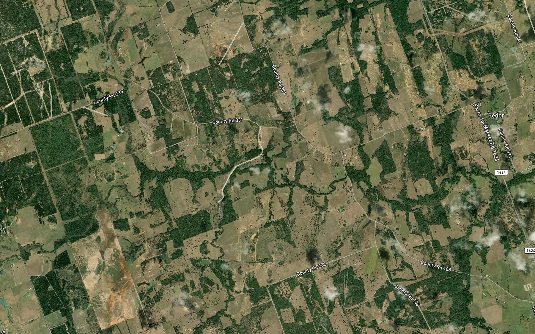 Satellite map of the Long Branch