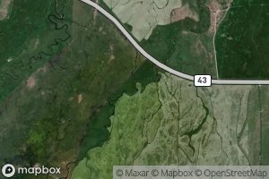 Satellite map of the Rock Creek