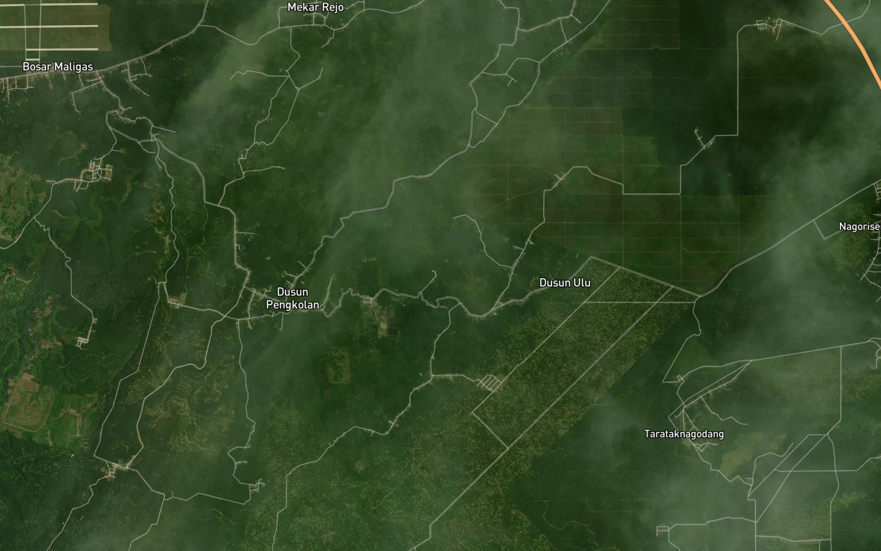 Satellite map of the Sungai Andalhei