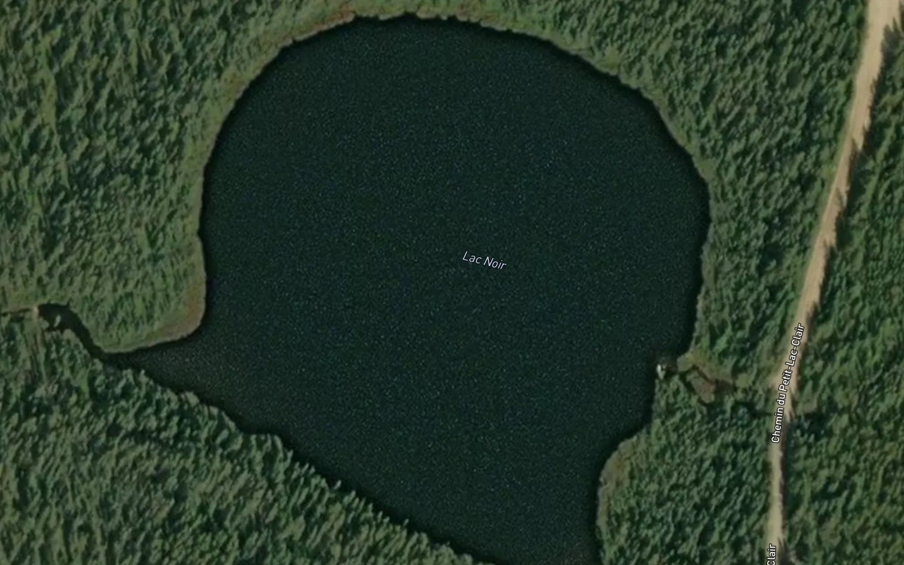 Satellite map of the Lac Noir