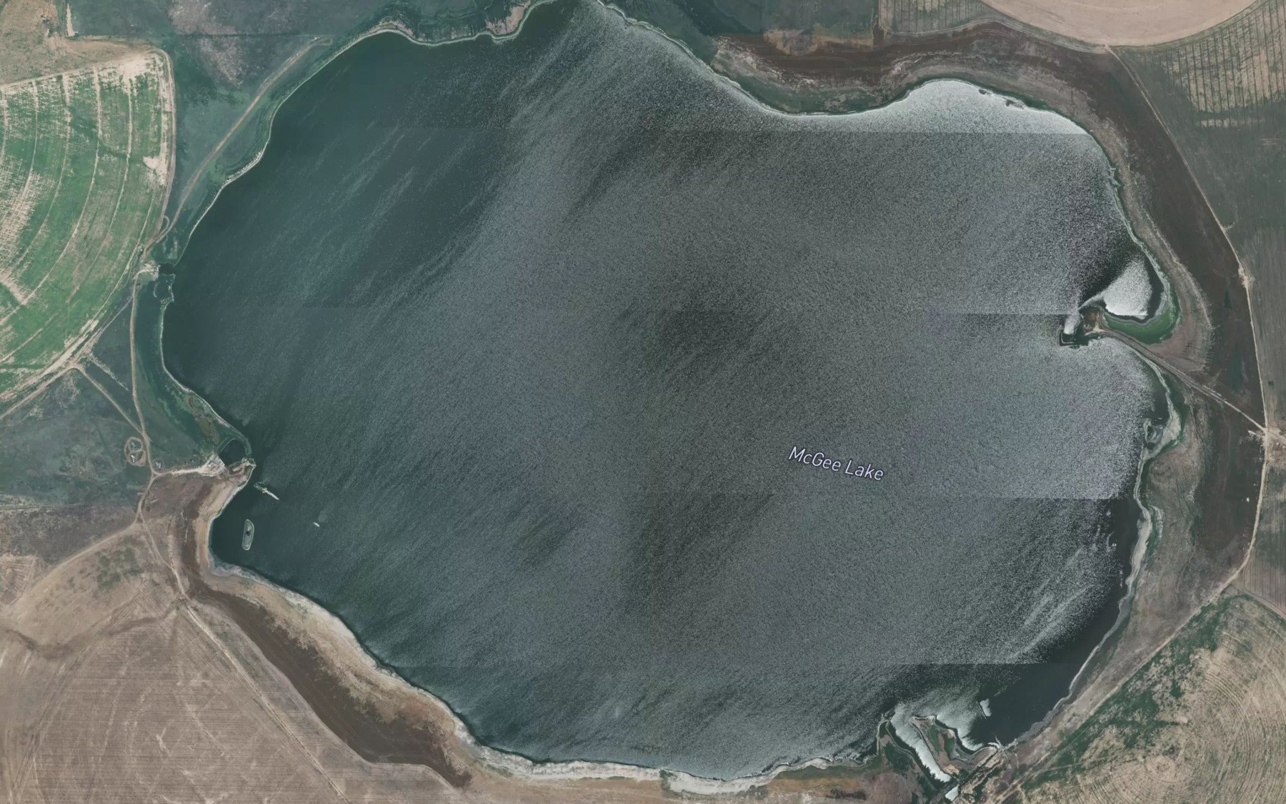 Satellite map of the McGee Lake