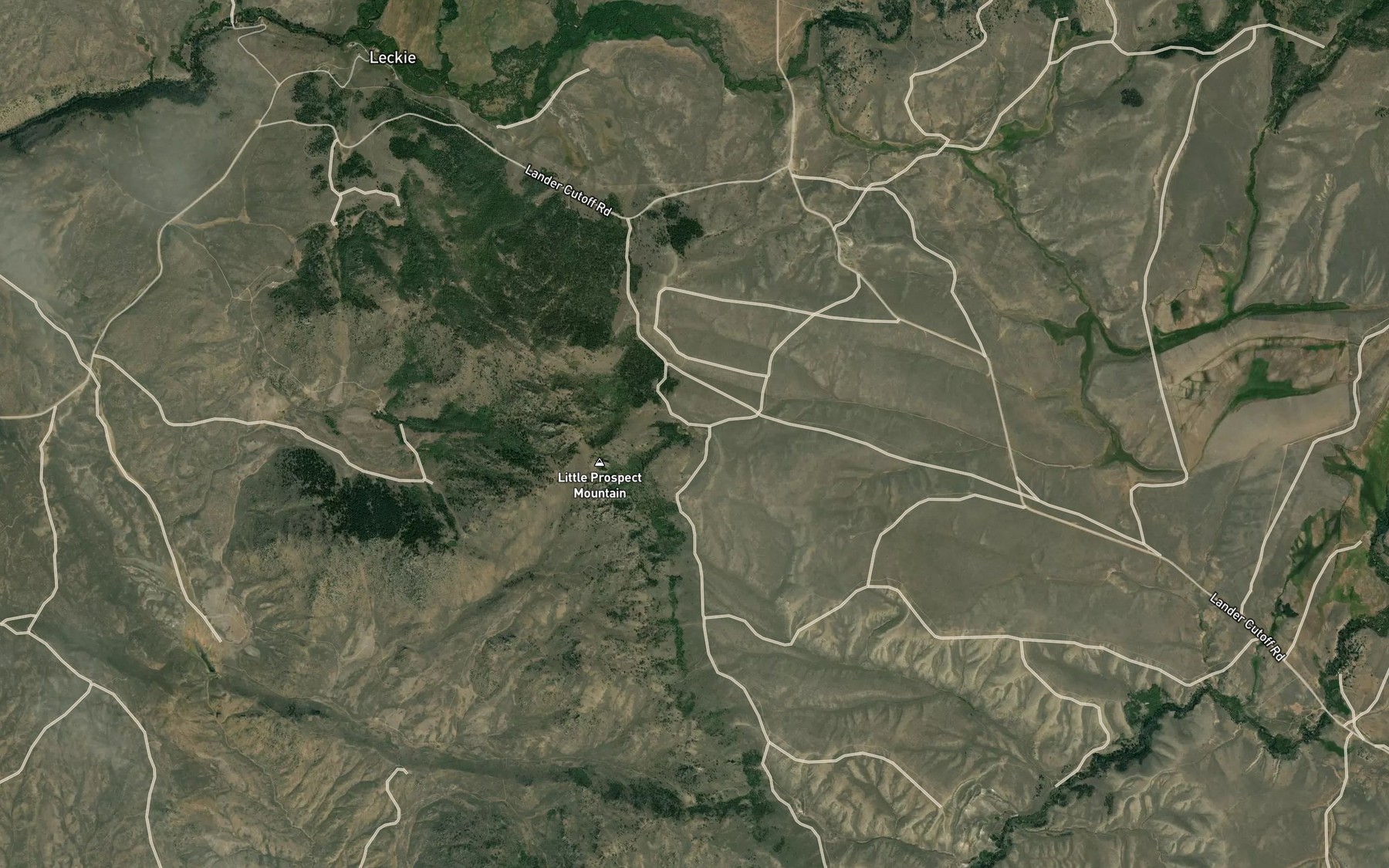 Satellite map of the Chicken Spring