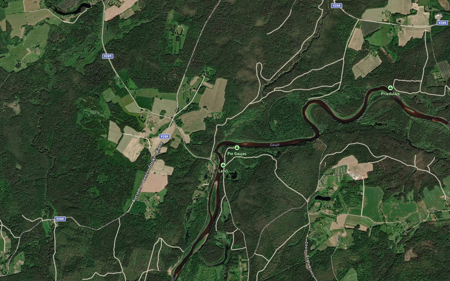 Satellite map of the Strikupe