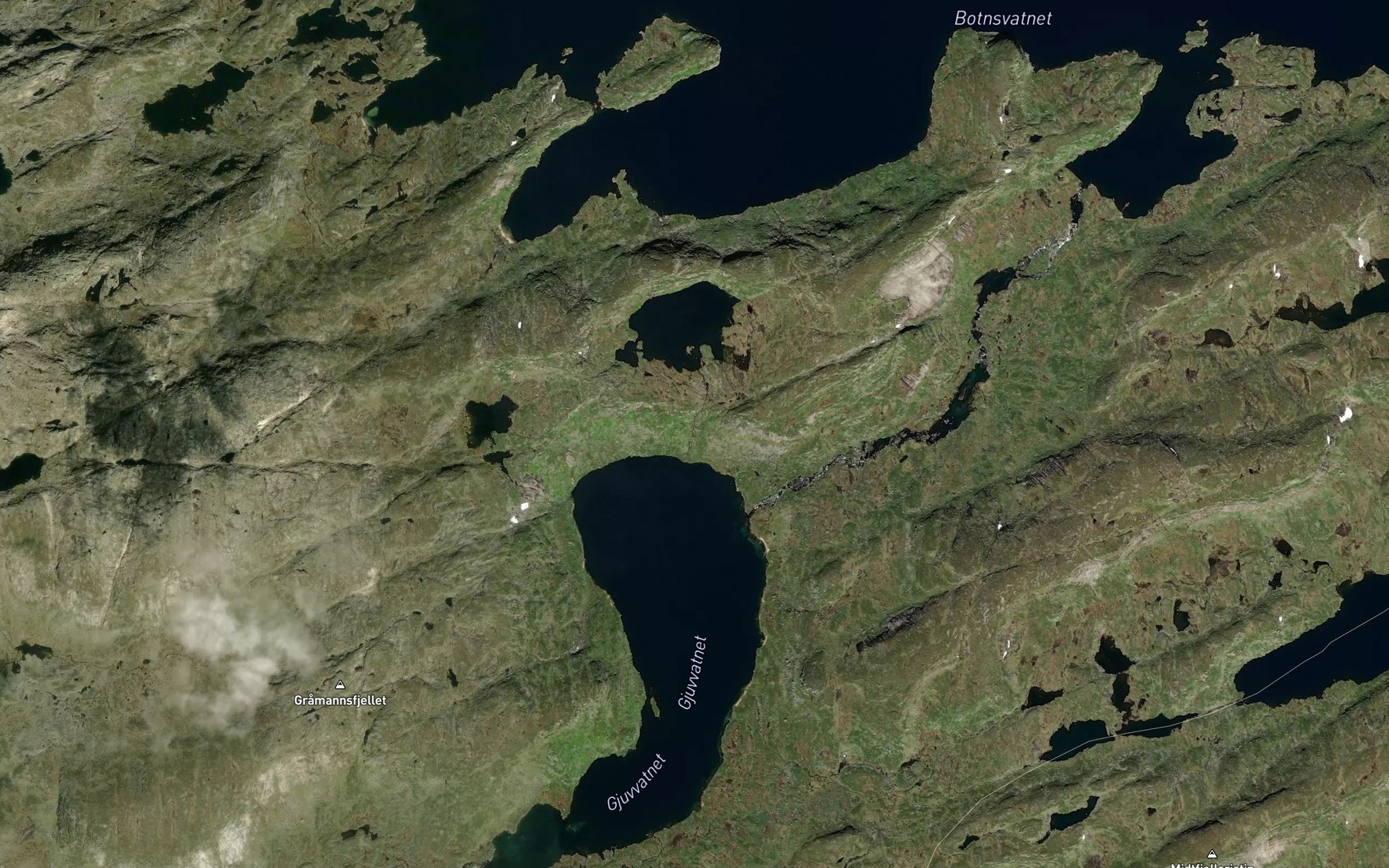 Satellite map of the Krobekken