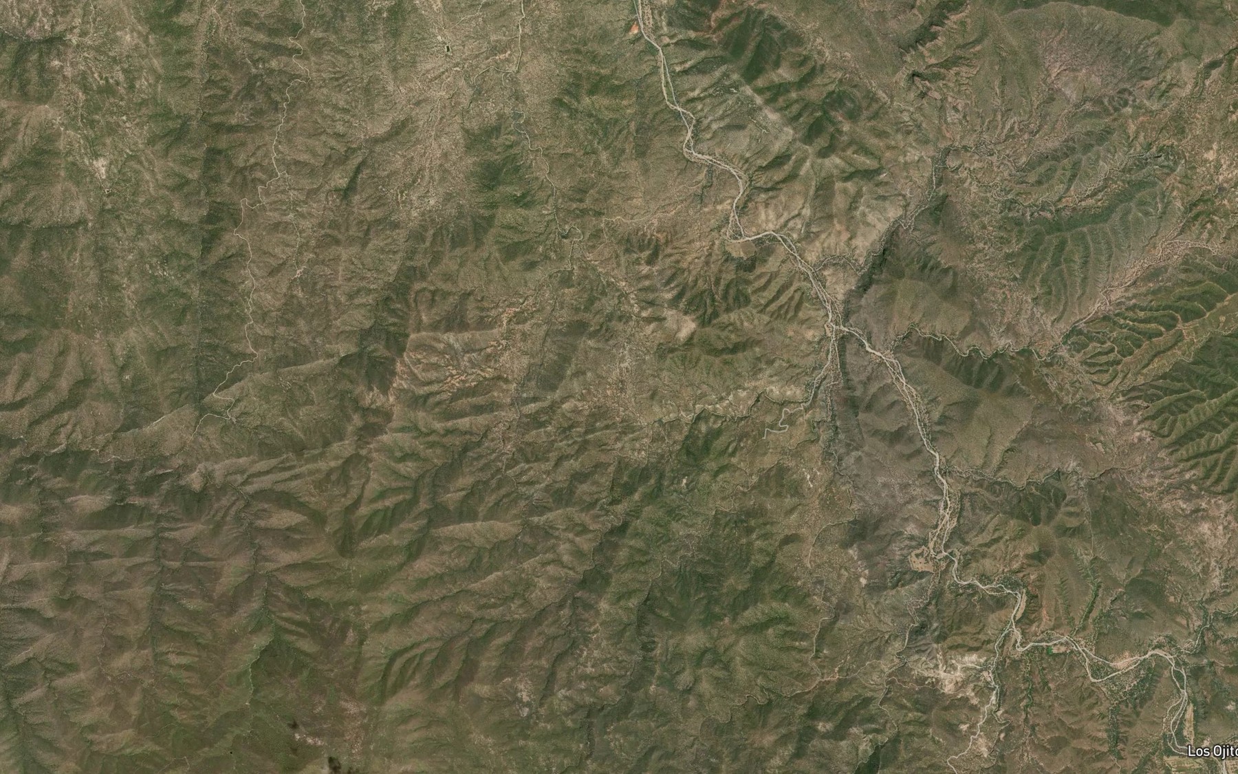 Satellite map of the El Mautalito