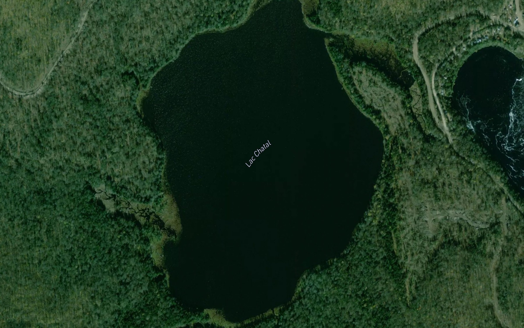 Satellite map of the Lac Chatal