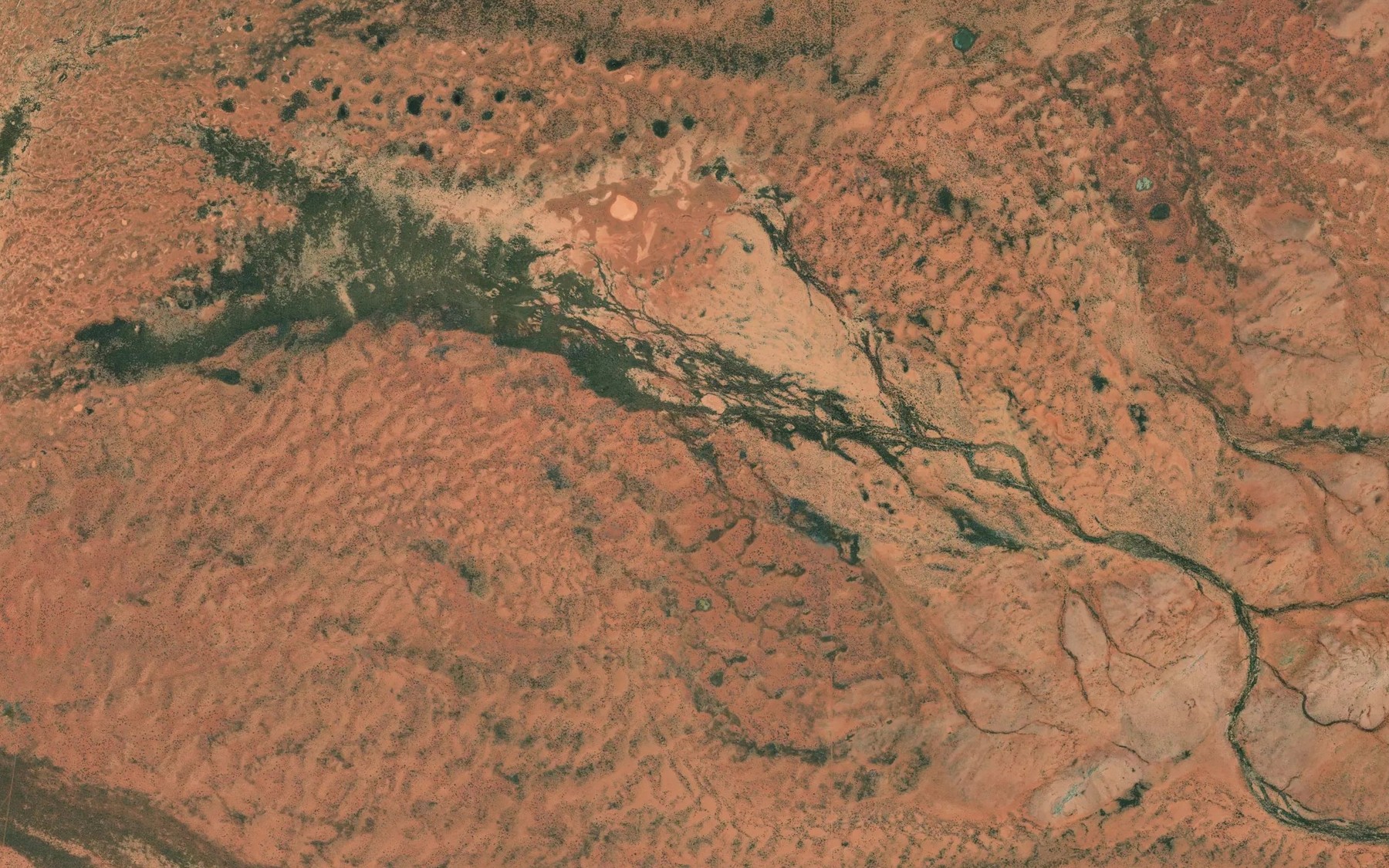 Satellite map of the Pingarra Creek