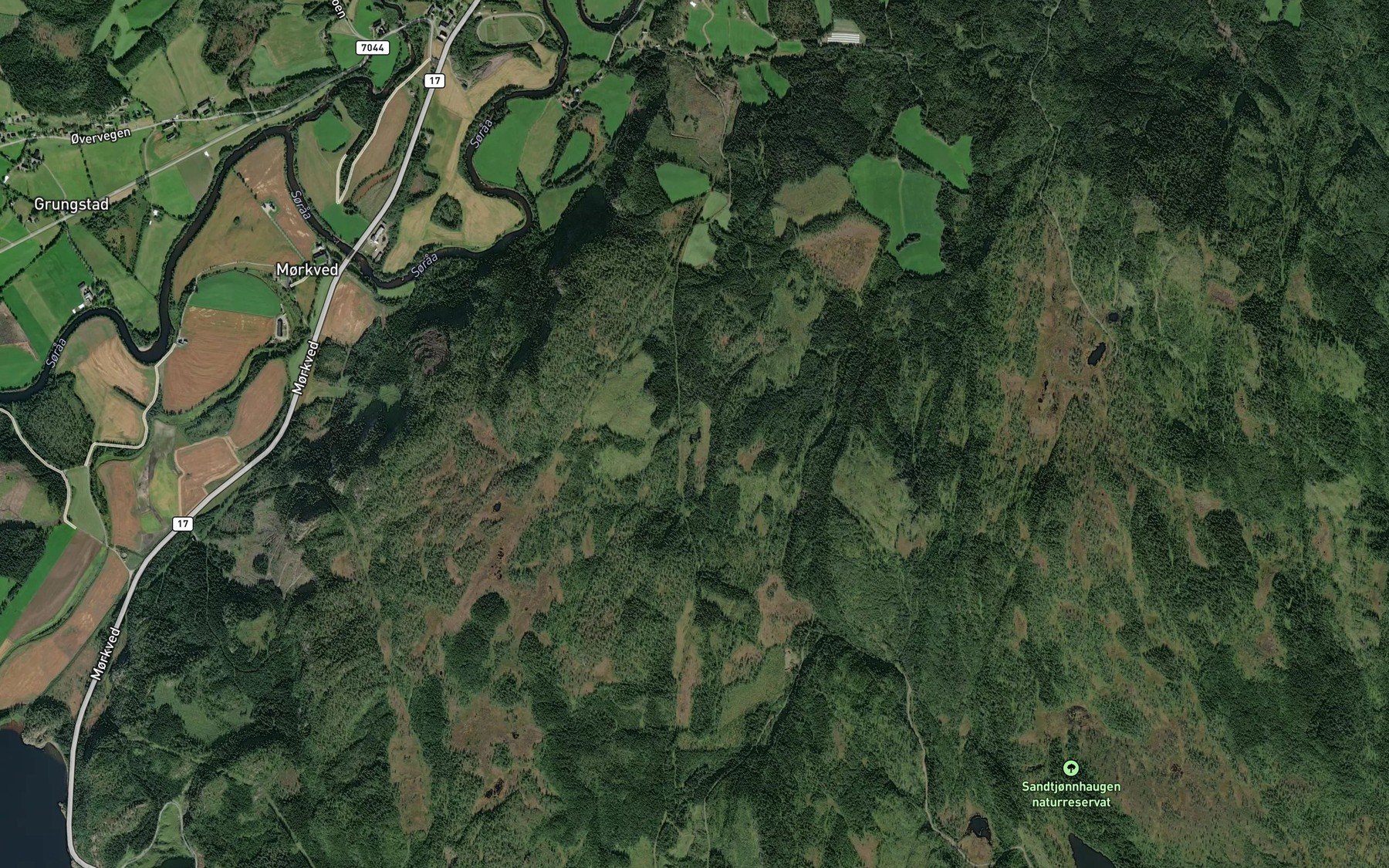 Satellite map of the Hatjorna