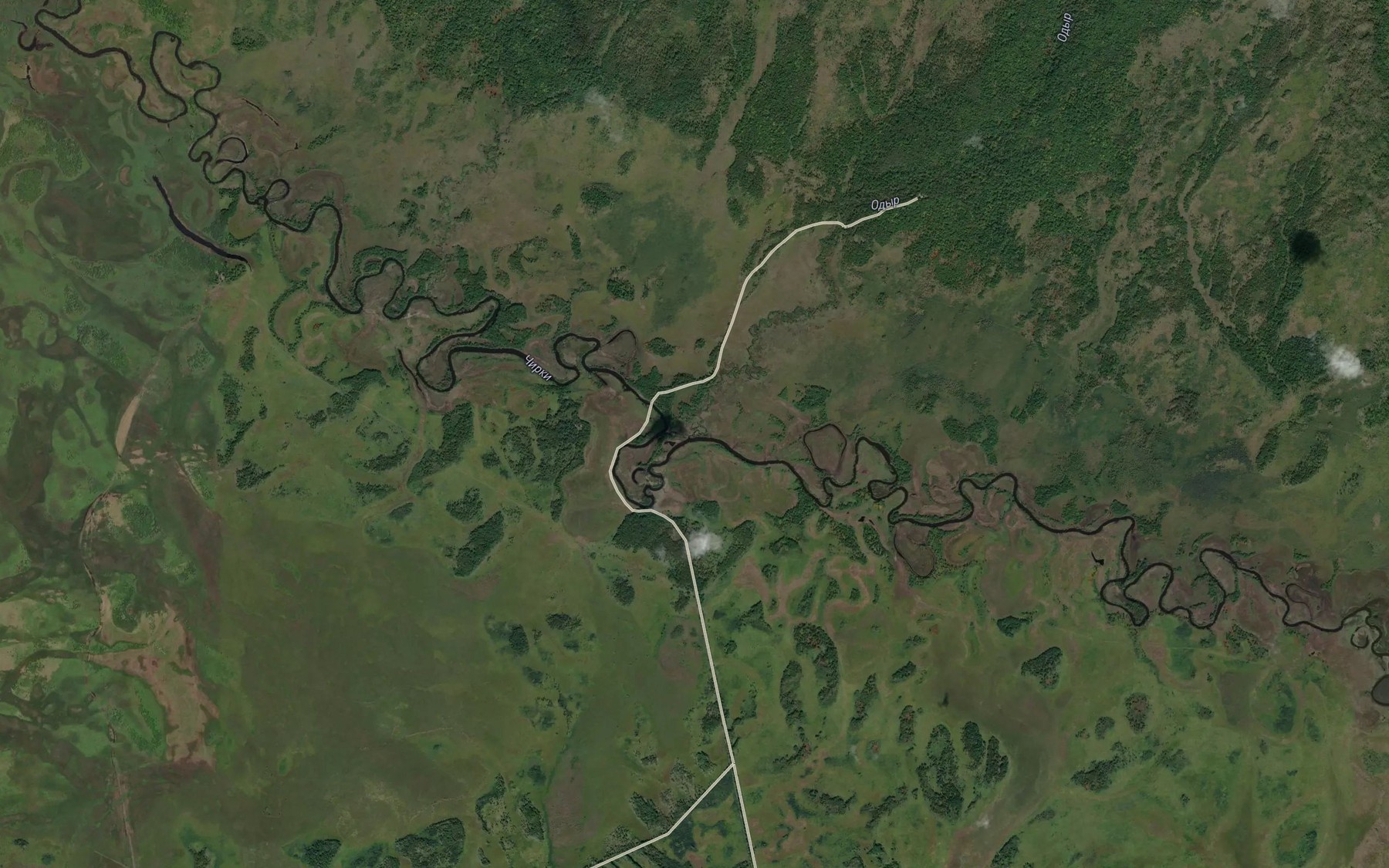 Satellite map of the Odyr