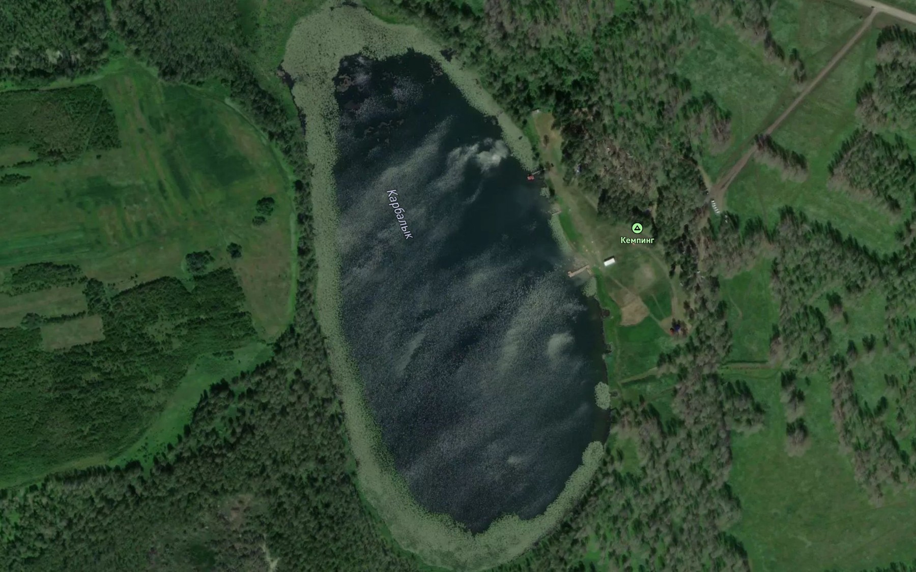 Satellite map of the Ozero Karbalyk