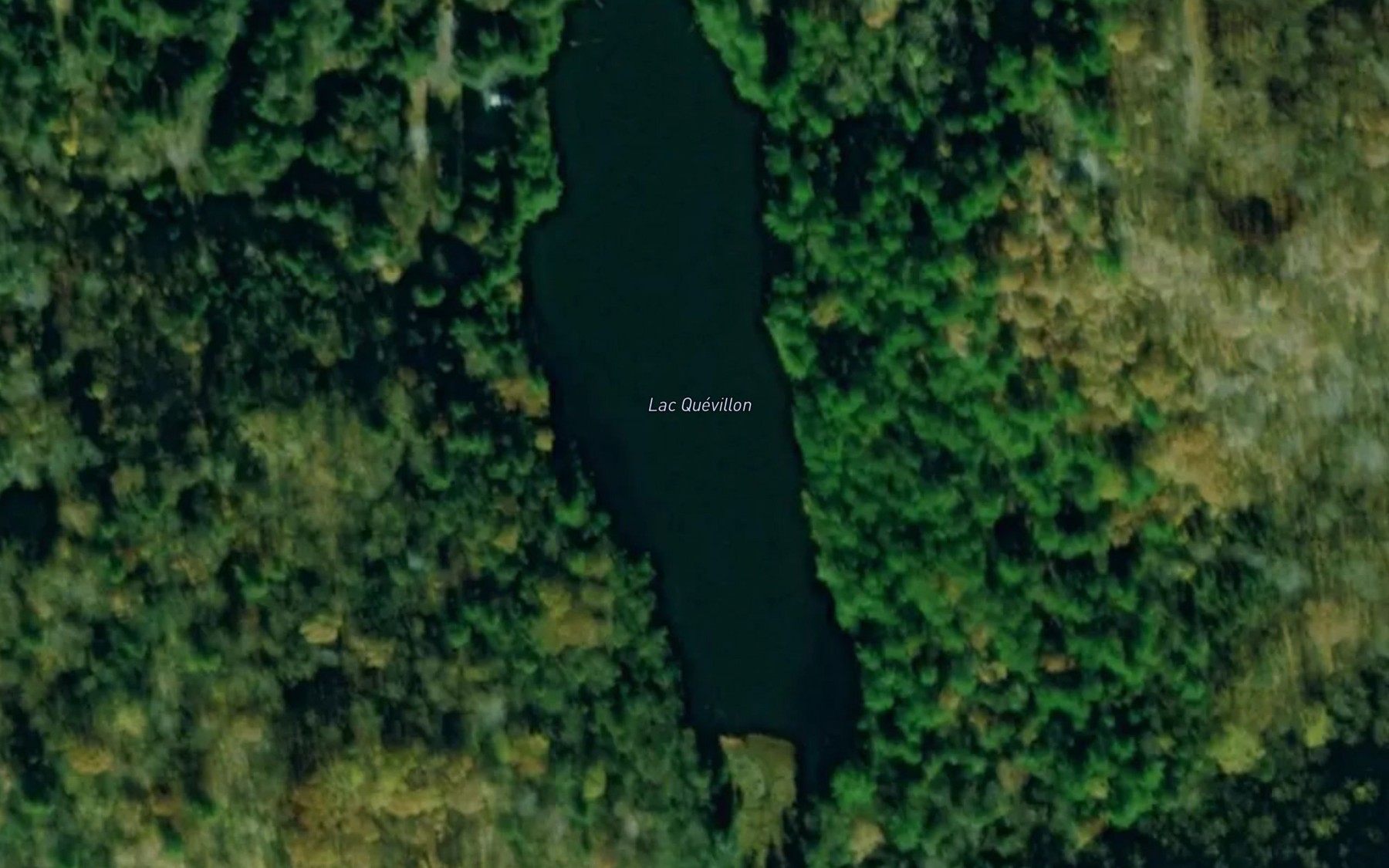 Satellite map of the Lac Quevillon