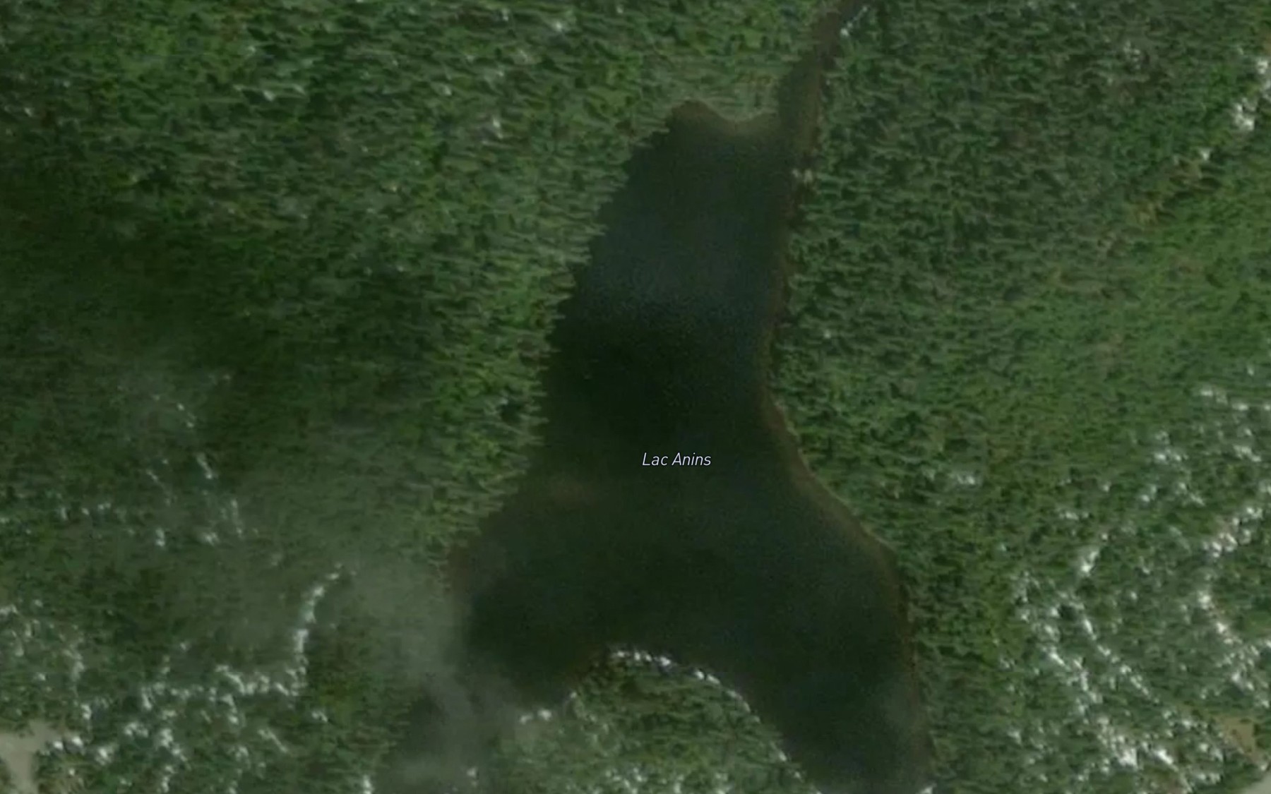 Satellite map of the Lac Anins