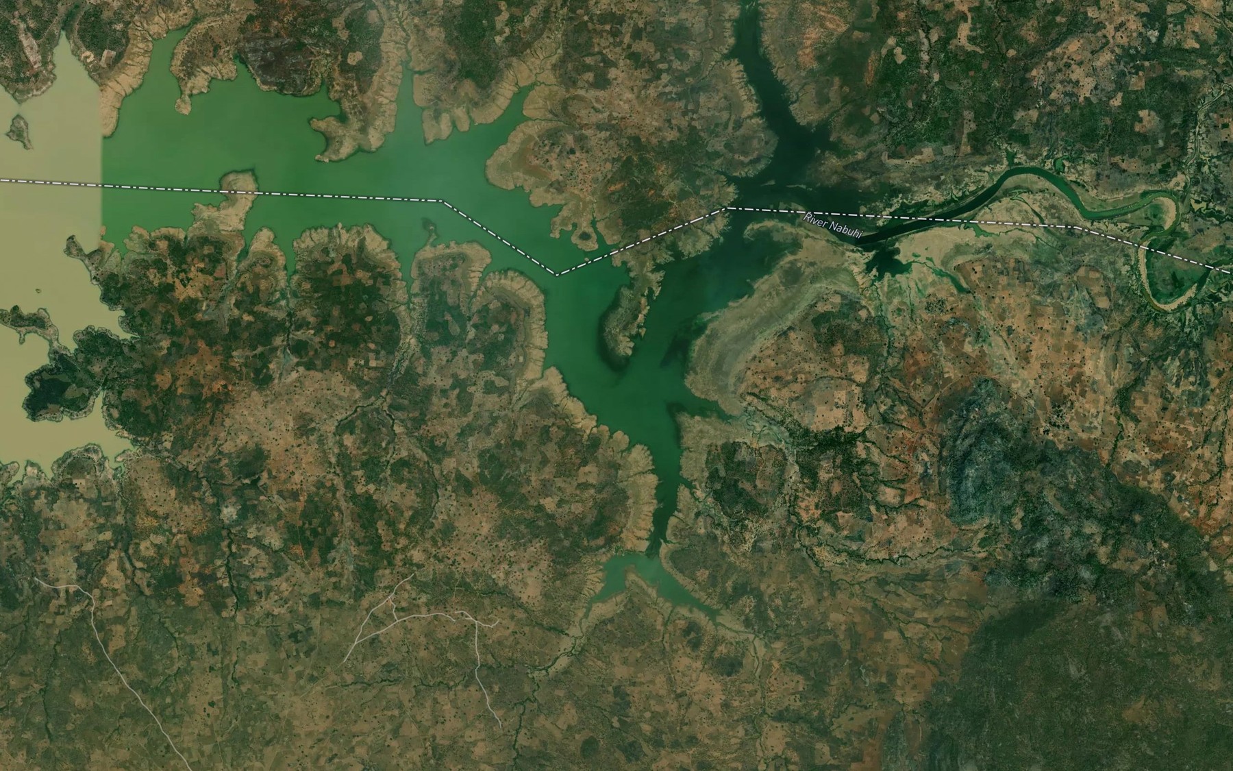 Satellite map of the River Jugo