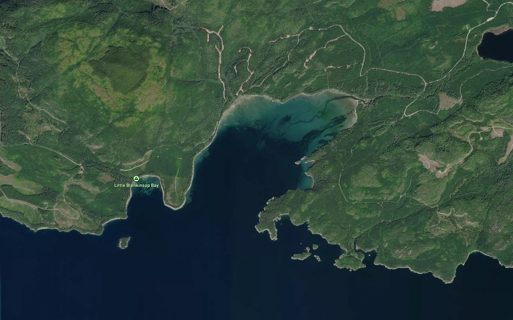 Satellite map of the Blenkinsop Bay