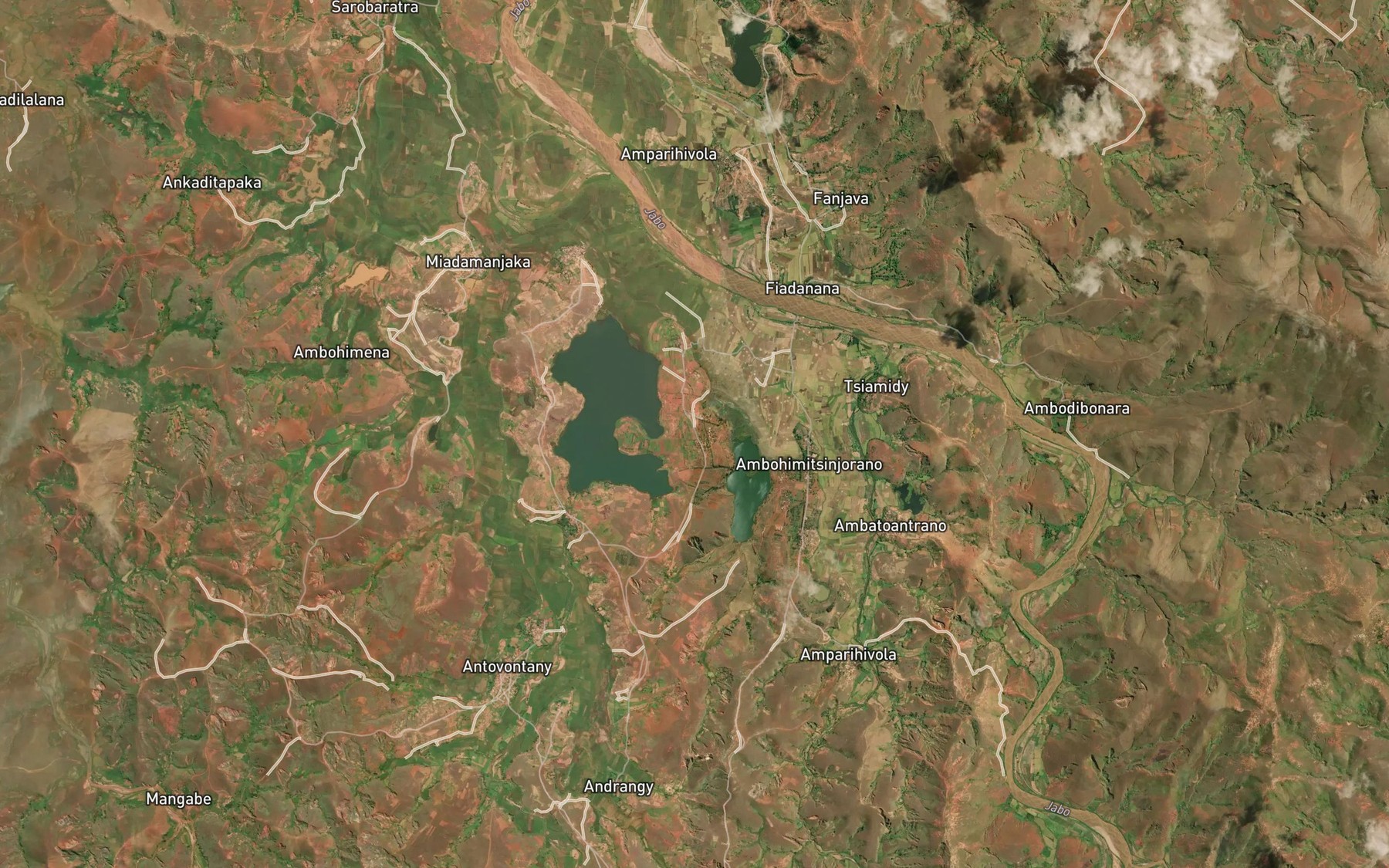 Satellite map of the Lac Amandrohana