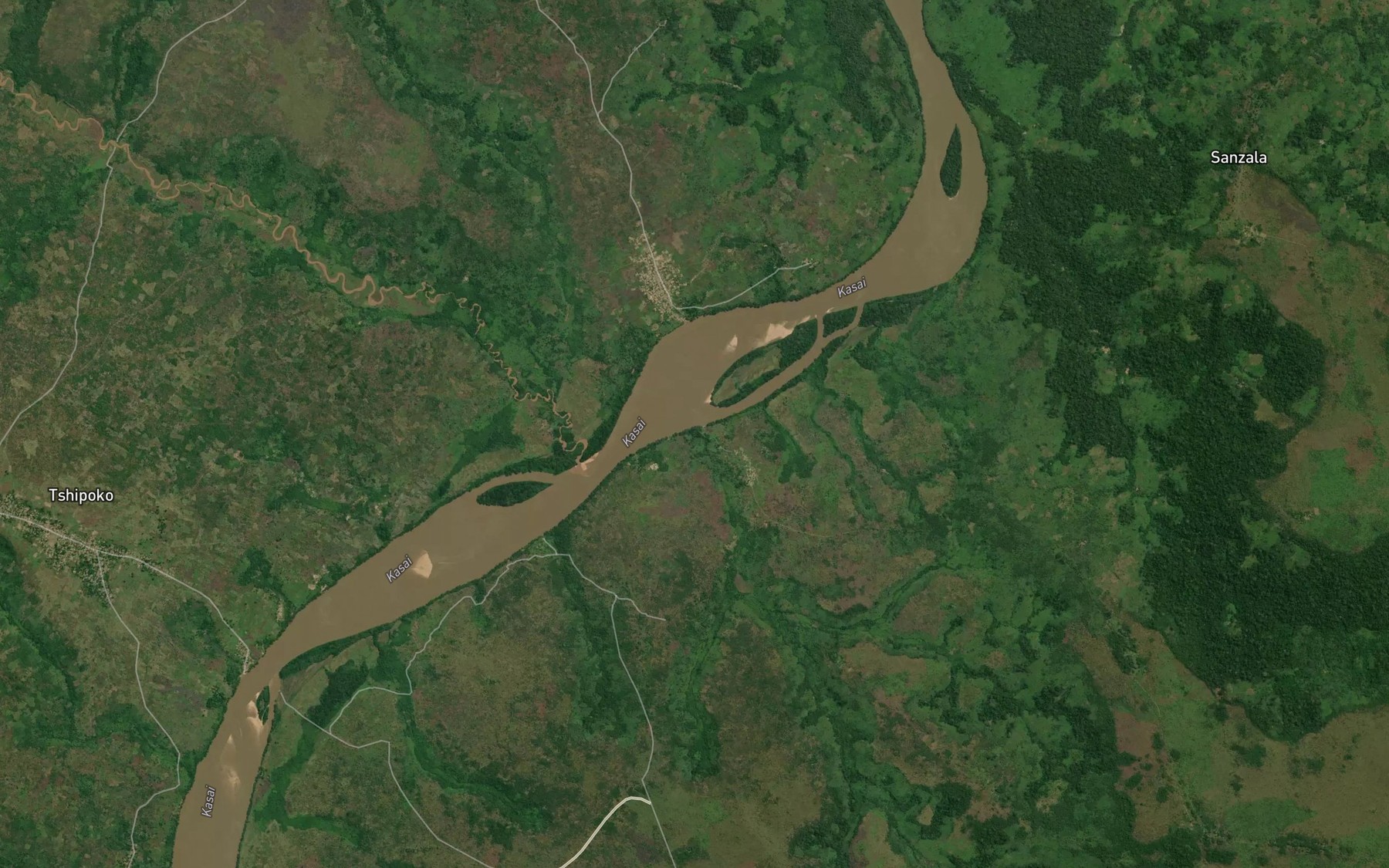 Satellite map of the Shimbinda