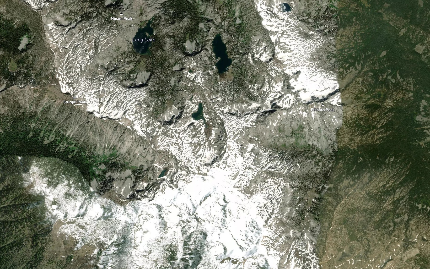 Satellite map of the Swamp Lake