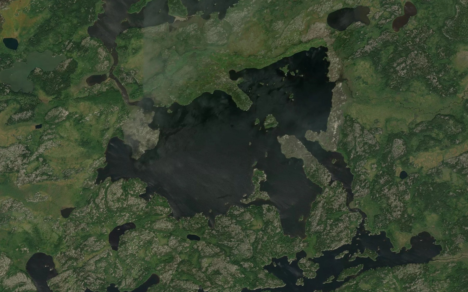 Satellite map of the Pinaysi Lake
