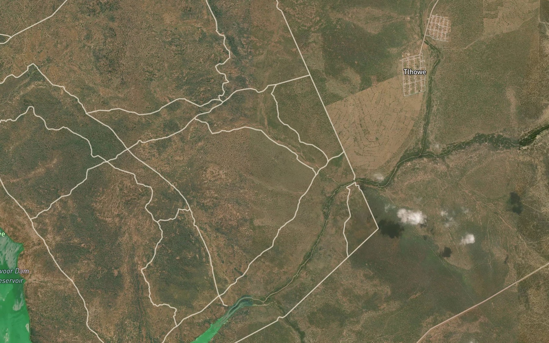 Satellite map of the Klipspruit