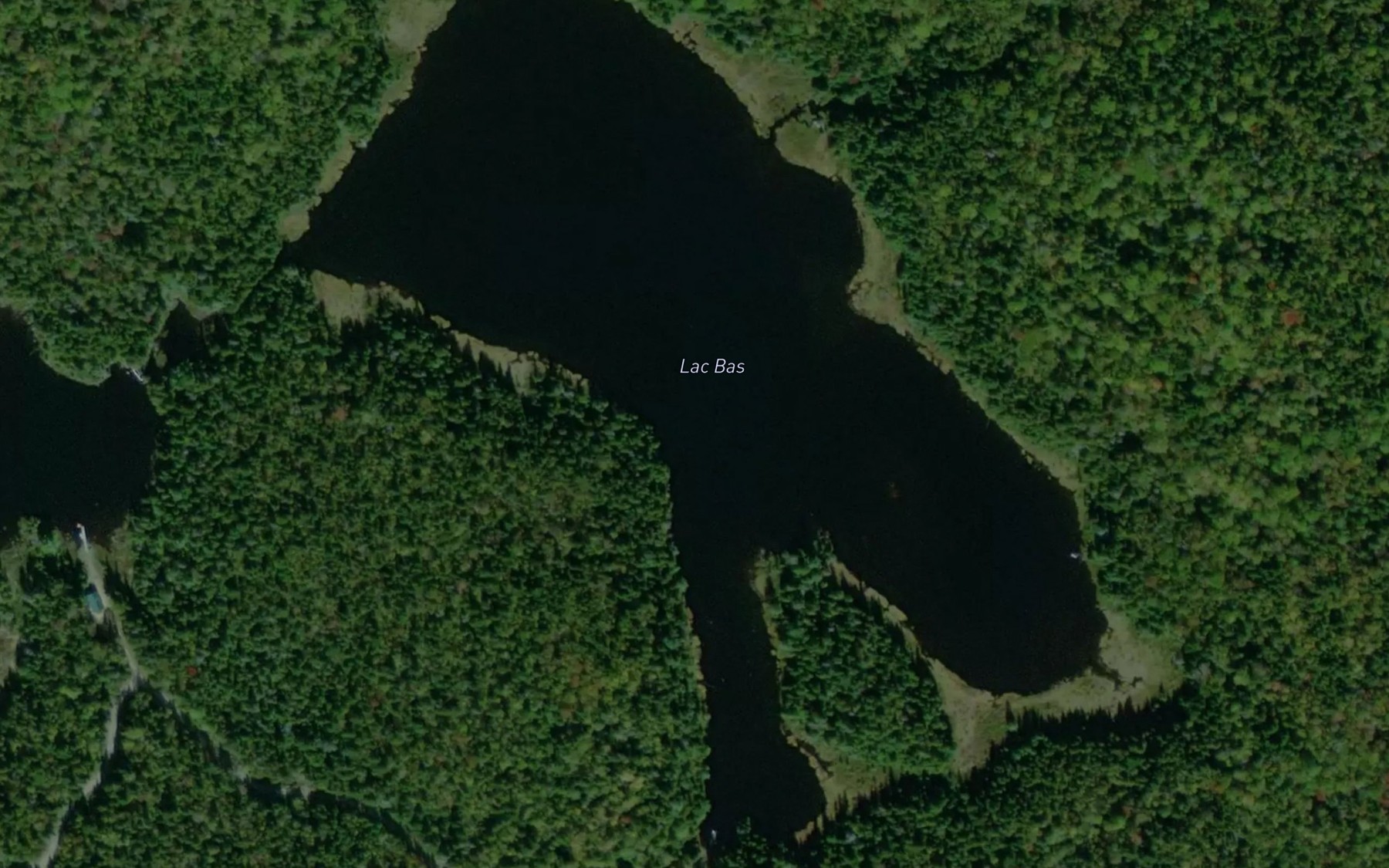 Satellite map of the Lac Bas