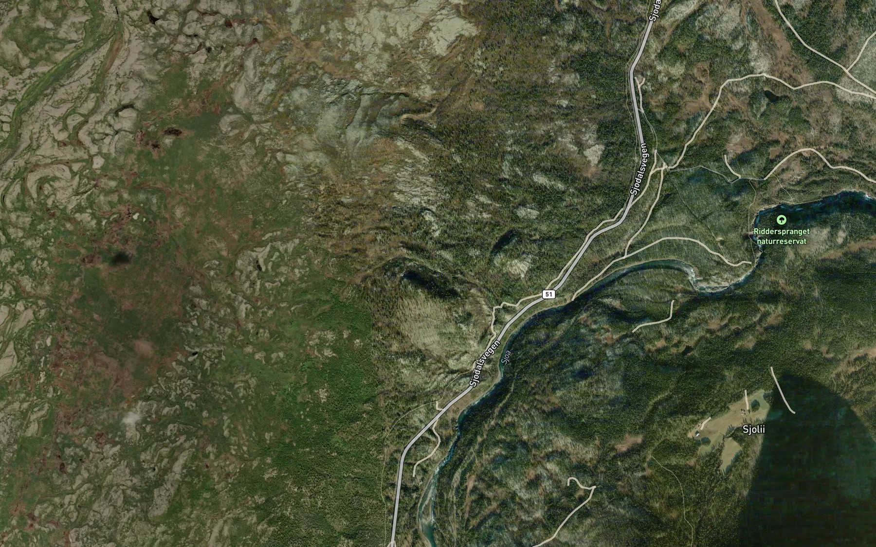 Satellite map of the Turrhaugbekken