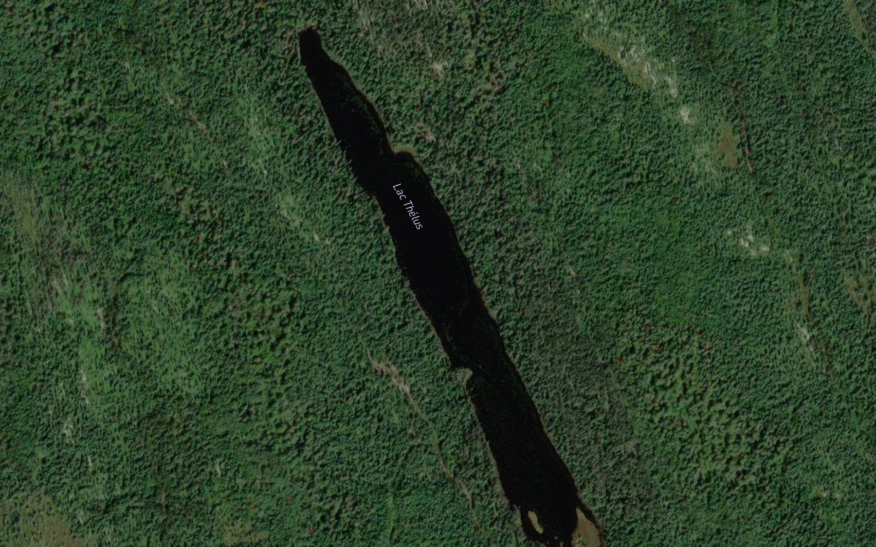 Satellite map of the Lac Thelus