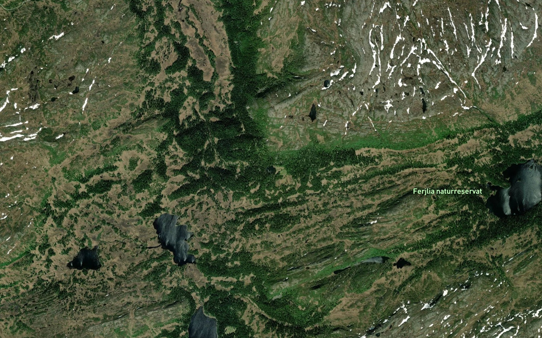 Satellite map of the Nordesplingtjonna