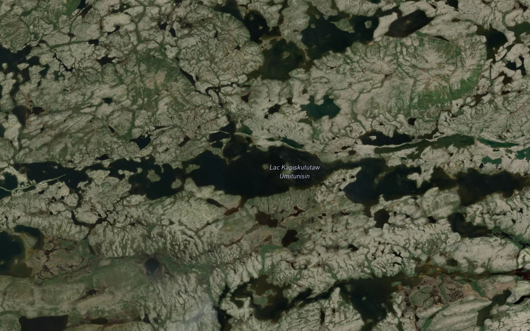 Satellite map of the Lac Kapiskututaw Umitunisin