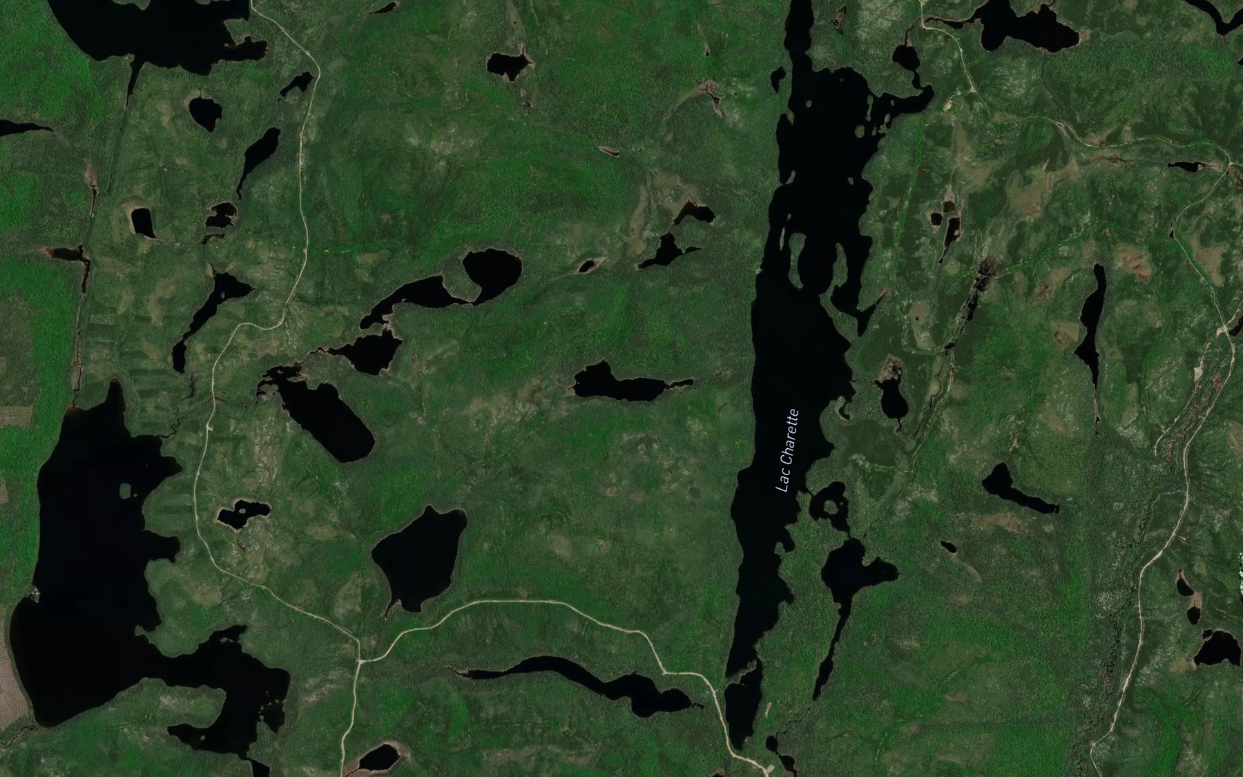 Satellite map of the Lac Bacon