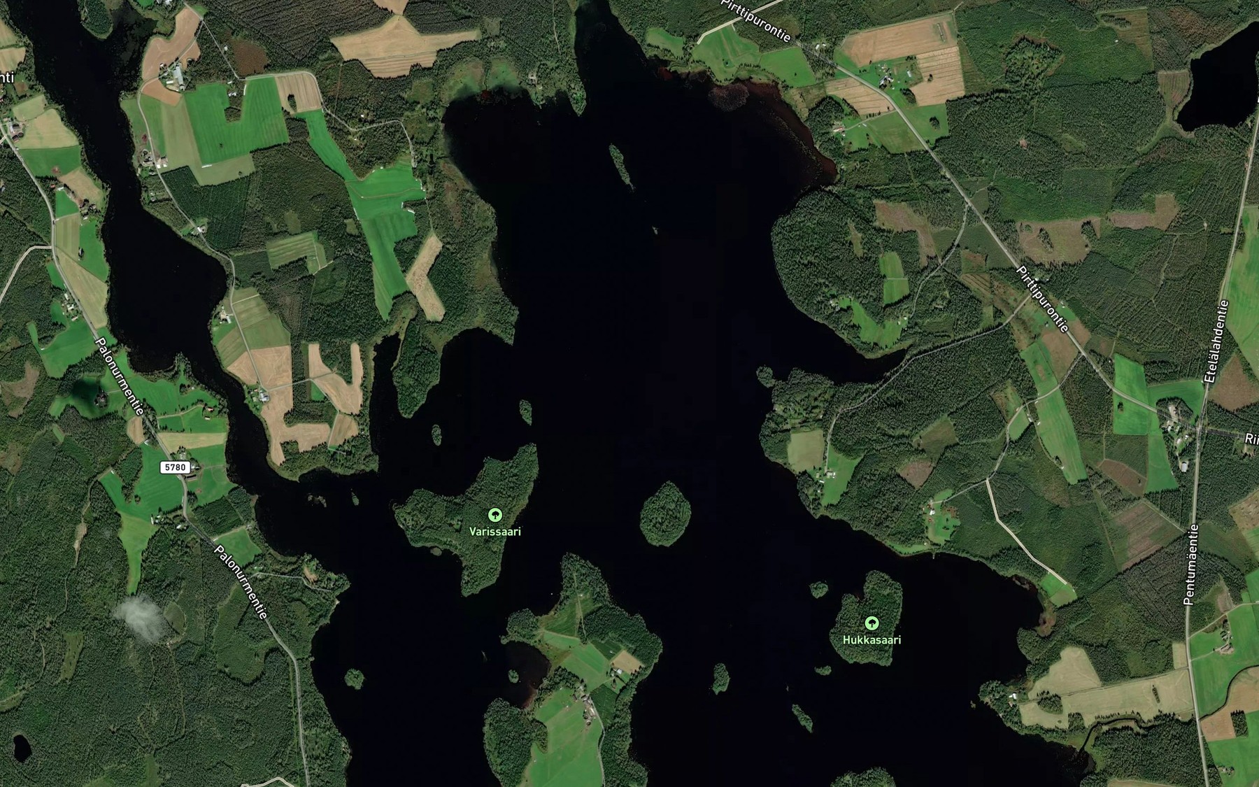 Satellite map of the Nurmesjarvi