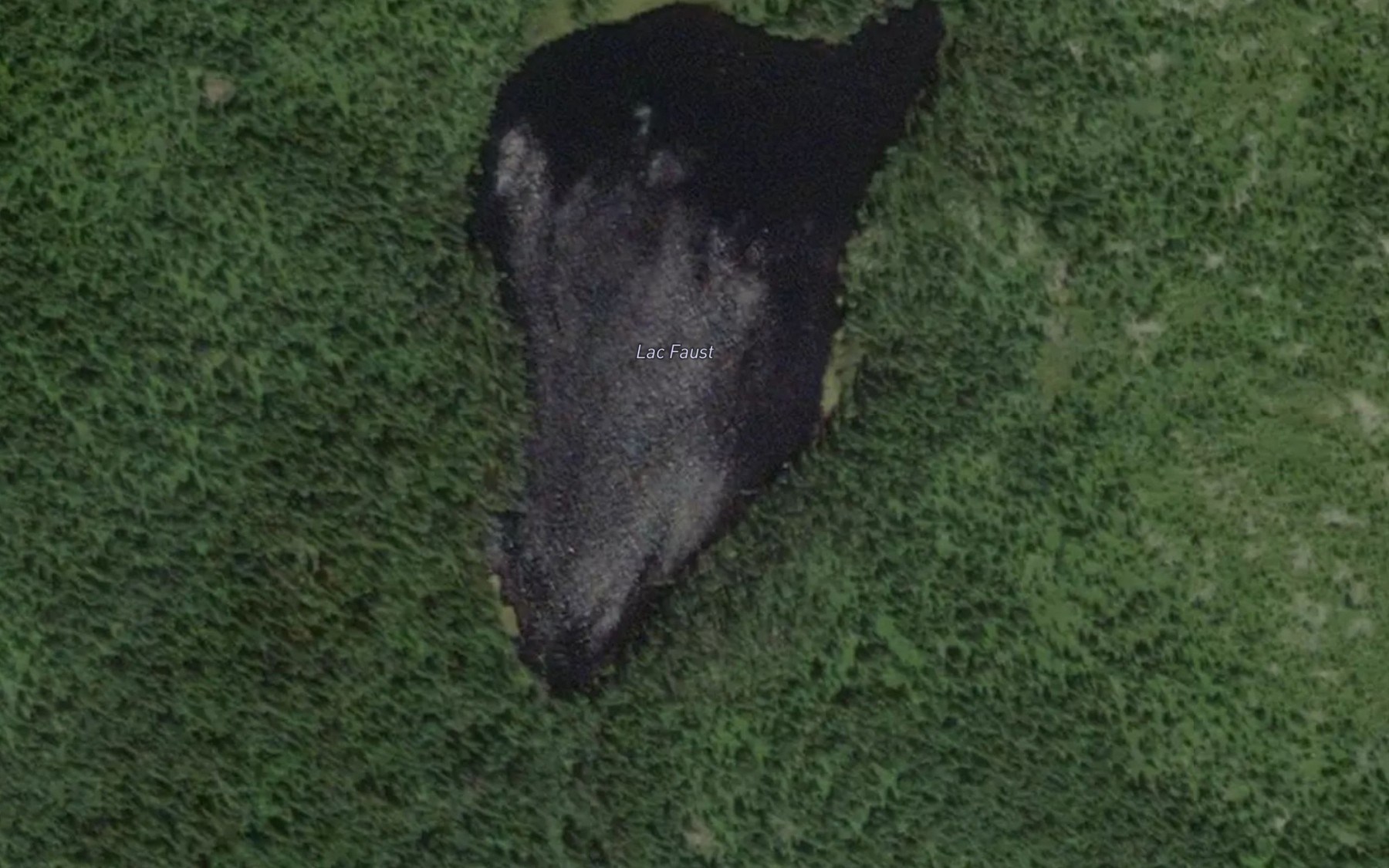 Satellite map of the Lac Faust