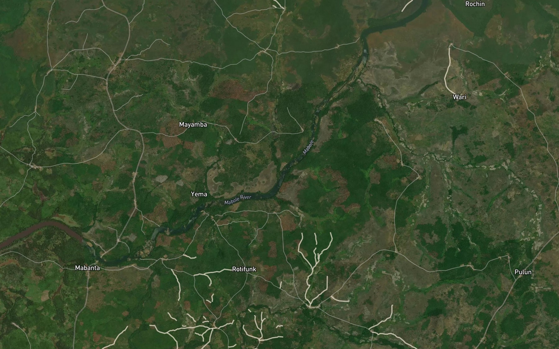 Satellite map of the Matelan