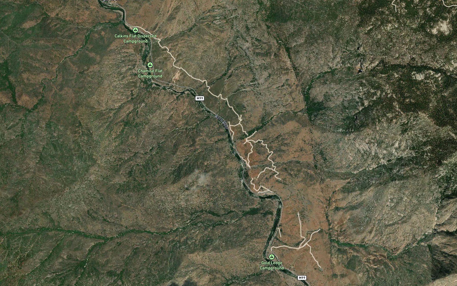 Satellite map of the Salmon Creek